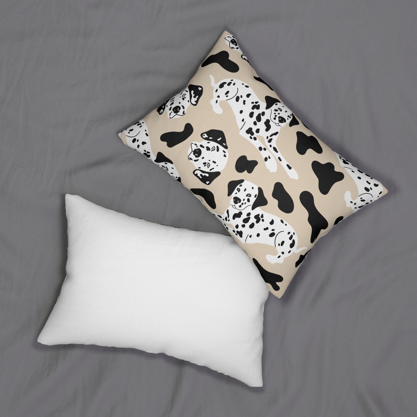 "Dalmatian Dog Lover Pillow" Spun Polyester Lumbar Pillow