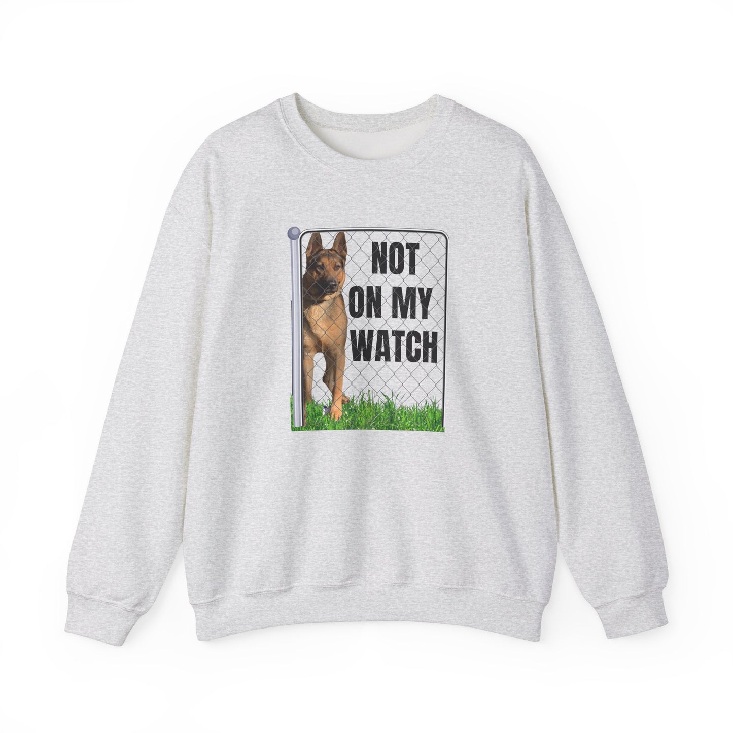 "Not On My Watch Dog Lover Sweatshirt" Unisex Heavy Blend™ Crewneck Sweatshirt