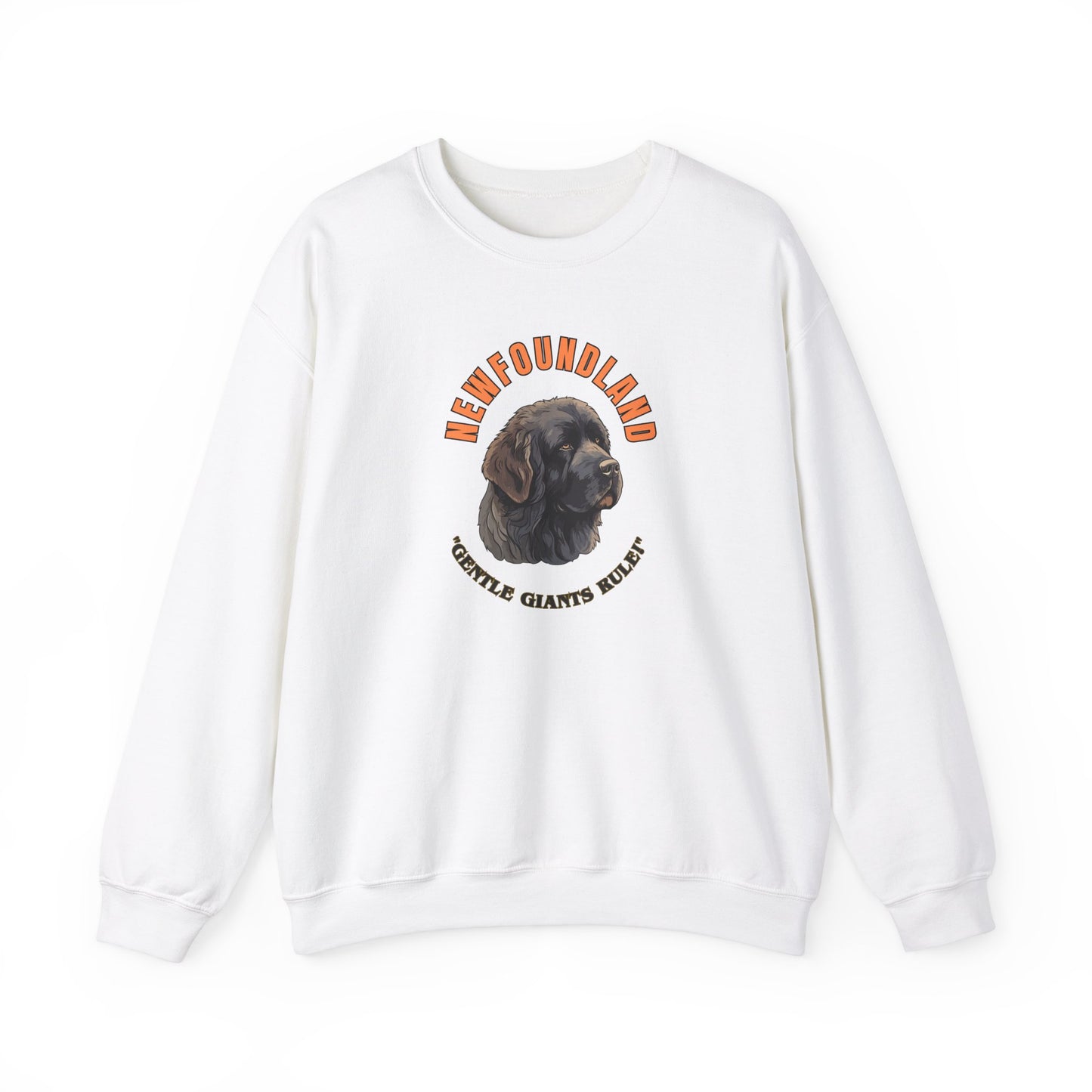 "Newfoundland...Gentle Giants Rule!" Dog lover Unisex Heavy Blend™ Crewneck Sweatshirt