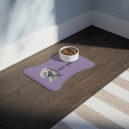 Poodle BON APPÉTIT Pet Feeding Mat – 19″ × 14″