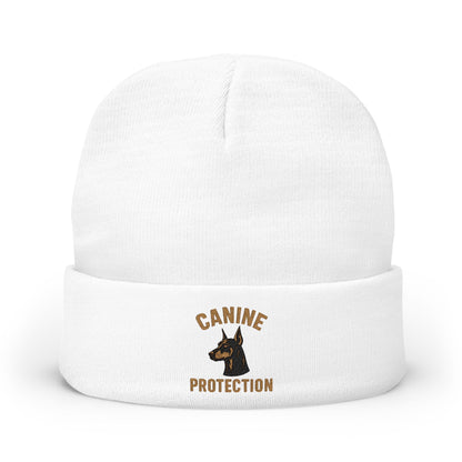Canine Protection Embroidered Knit Beanie | SASSY CANINE COLLECTION™ | Premium Winter Hat