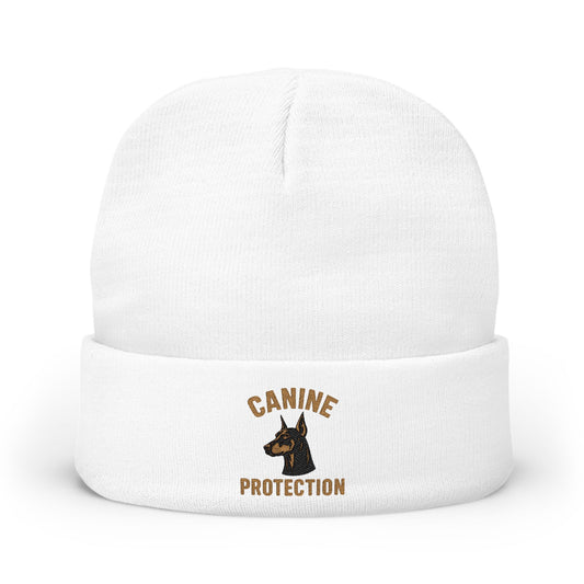 Canine Protection Embroidered Knit Beanie | SASSY CANINE COLLECTION™ | Premium Winter Hat