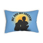 "ME AND MY SHADOW"  Spun Polyester Lumbar Pillow