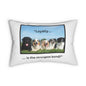 "Loyalty... Is the Strongest Bond!" Dog Lover Spun Polyester Lumbar Pillow