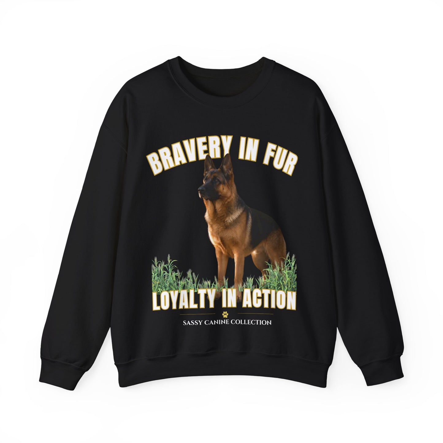 German Shepherd Sweatshirt - "Bravery in Fur, Loyalty in Action" Crewneck