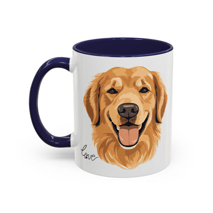 Golden Retriever Love Mug (11oz) (Free Shipping)