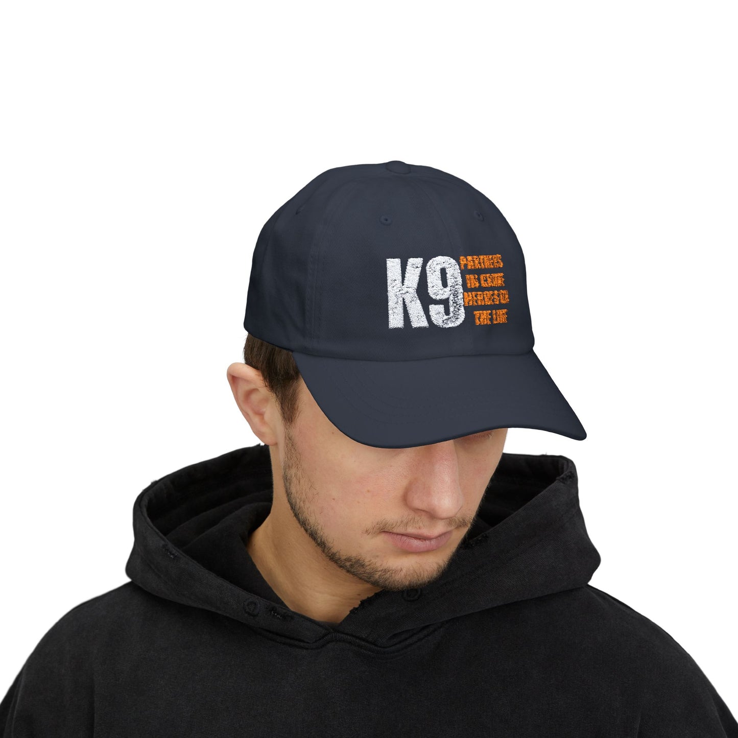 "K9 Partners In Crime Heroes On The Line"  Embroidered Baseball Cap