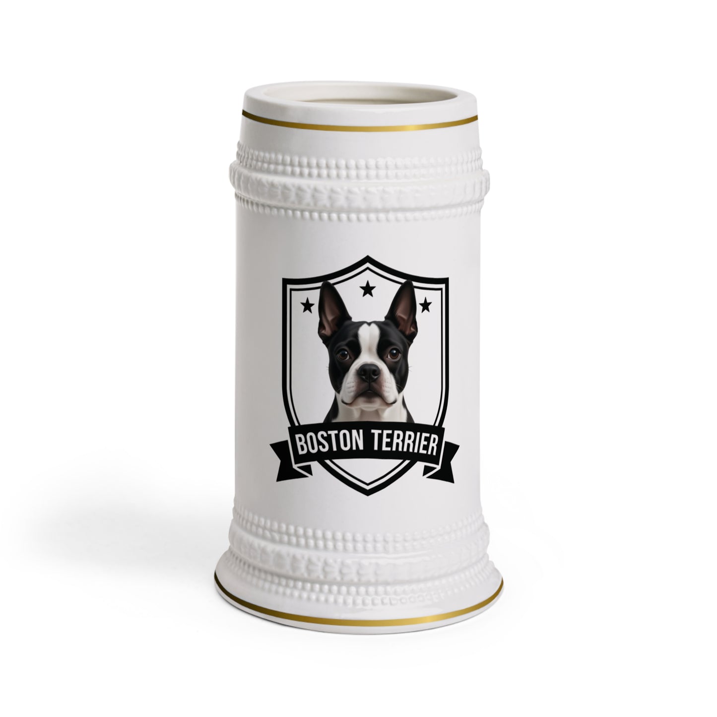 Boston Terrier Beer Stein Mug Heritage Crest Collection