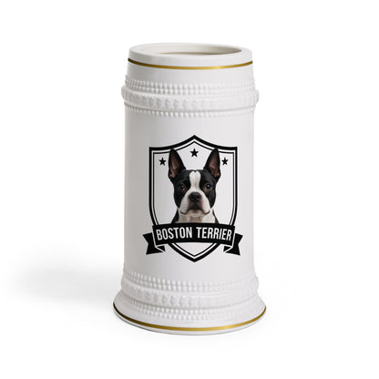 Boston Terrier Beer Stein Mug Heritage Crest Collection