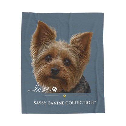 Yorkshire Terrier Lover Plush Throw Blanket | Sassy Canine Collection