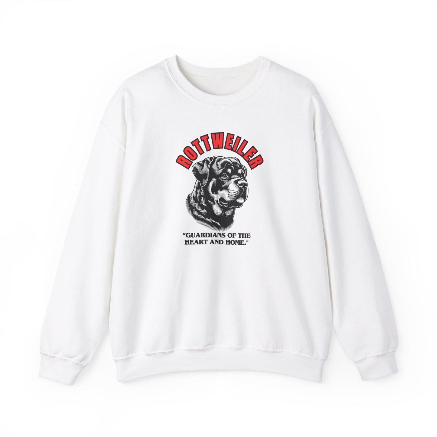 "Rottweiler... Guardians Of The Heart & Home"   Dog love Unisex Heavy Blend™ Crewneck Sweatshirt