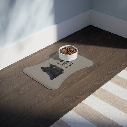 CANE CORSO CAFÉ - Pet Feeding Mat 19″ × 14″