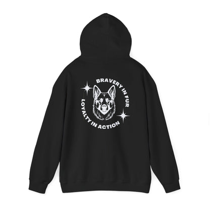 German Shepherd Hoodie | Bravery in Fur, Loyalty in Action | K9 Club Pullover Hoodie