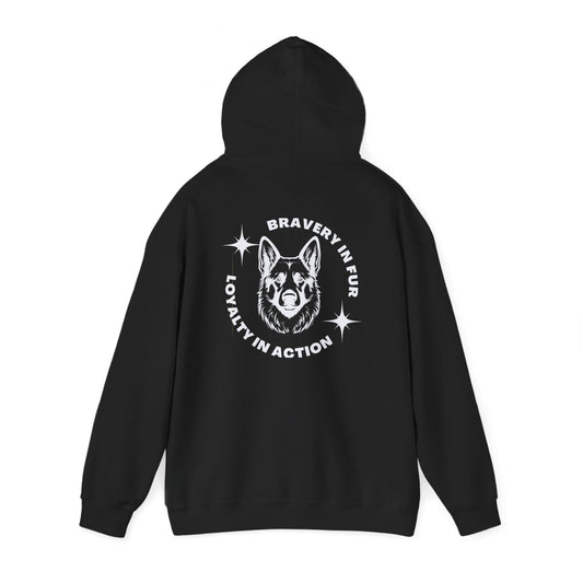 German Shepherd Hoodie | Bravery in Fur, Loyalty in Action | K9 Club Pullover Hoodie
