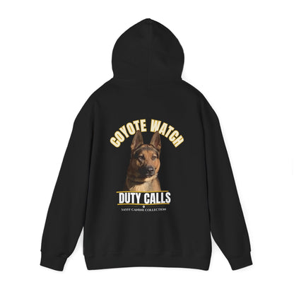 German Shepherd "Coyote Watch - Duty Calls" Hoodie