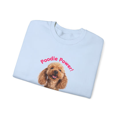 "Poodle Power" Unisex Heavy Blend™ Crewneck Sweatshirt