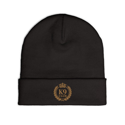 K9 Club Embroidered Knit Beanie | Premium Dog Lover Winter Hat | Sassy Canine Collection