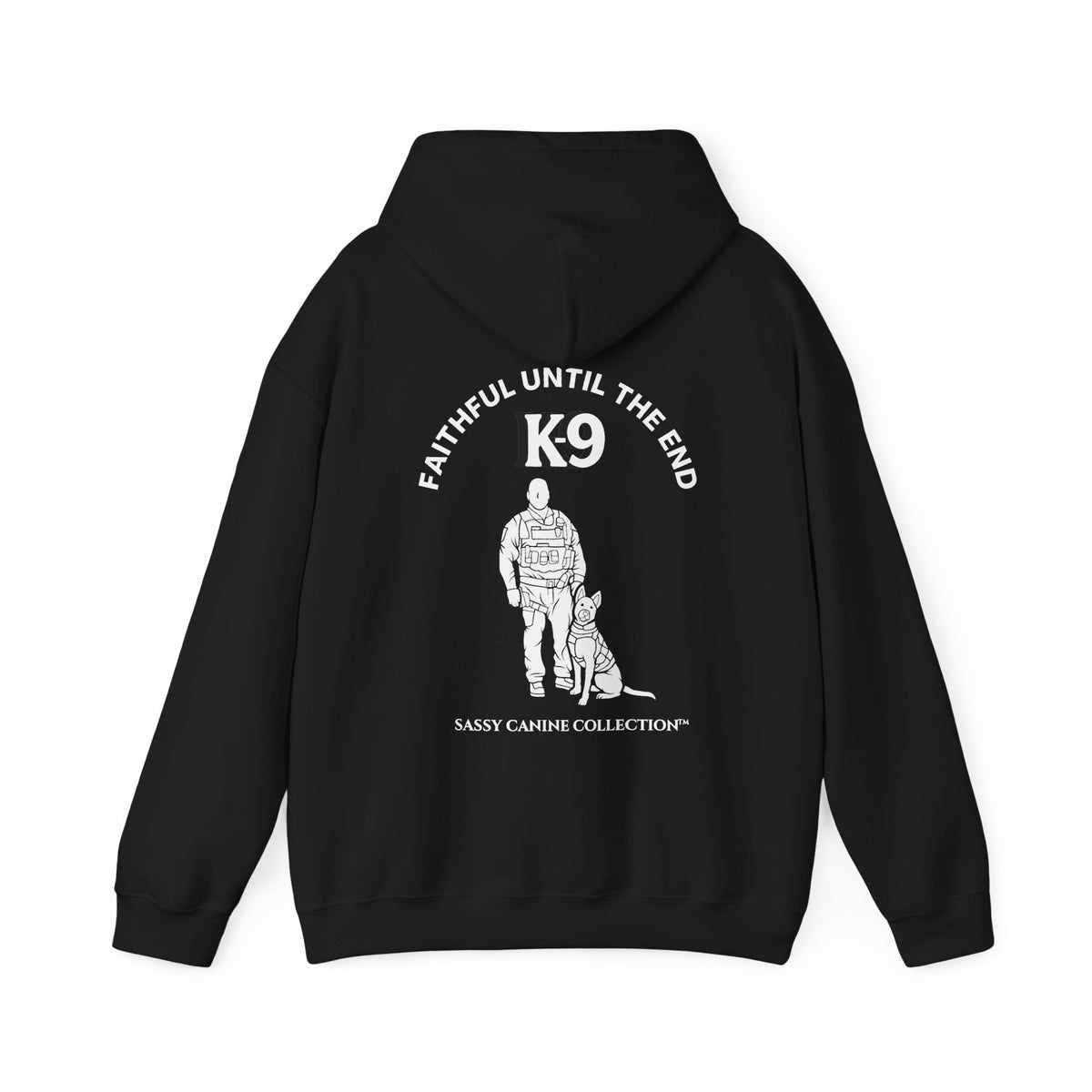 K9 Handler Hoodie - "Faithful Until The End" K9 Police Dog Sweatshirt
