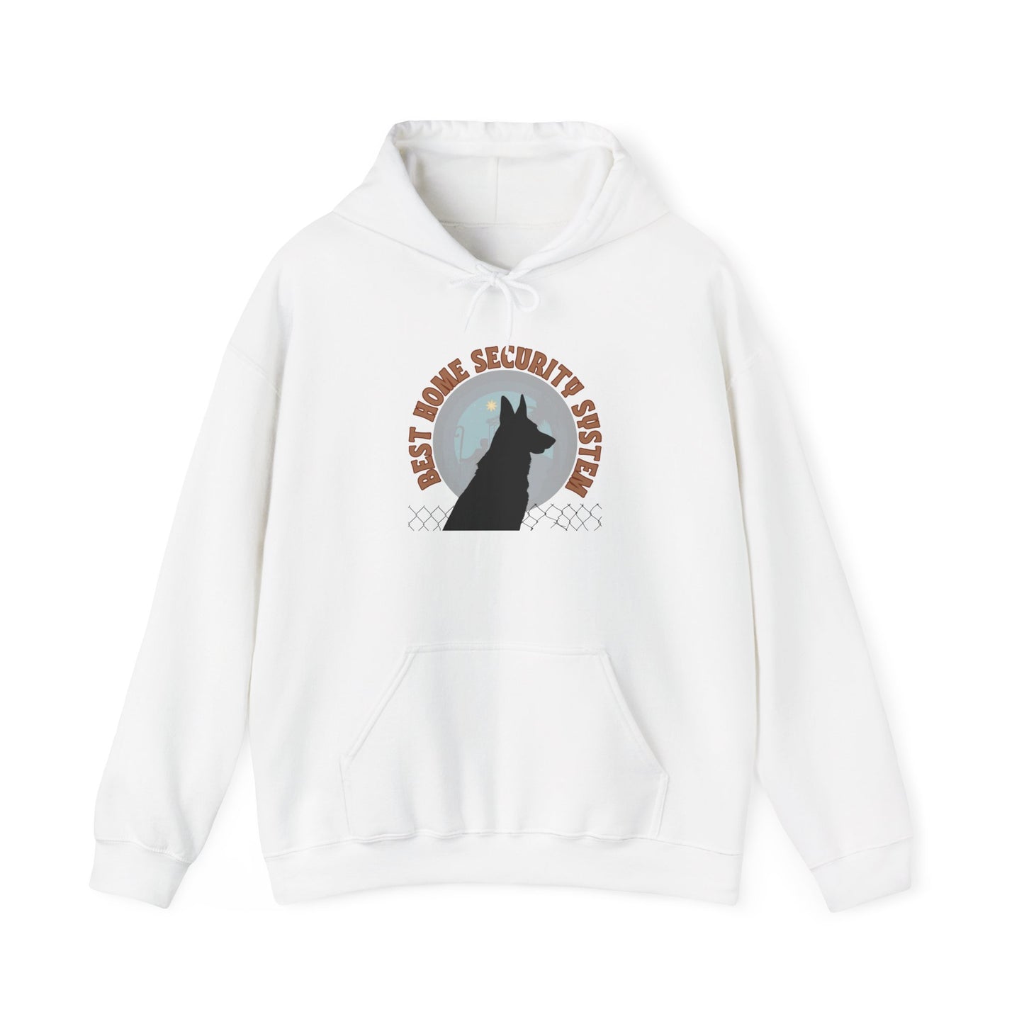 "Best Home Security System Dog Lover Sweatshirt"  Canine lover Unisex Heavy Blend™ Hooded Sweatshirt