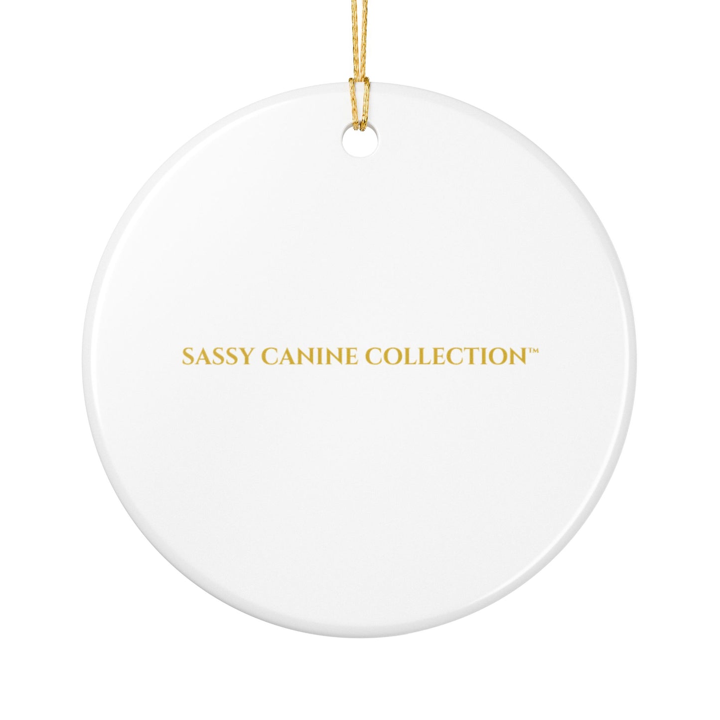 Best Gift Ever Rescue dog Ceramic Christmas Ornament
