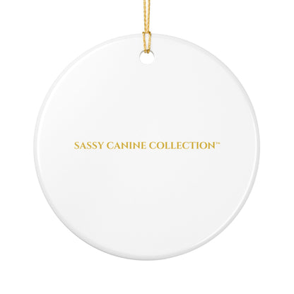 Best Gift Ever Rescue dog Ceramic Christmas Ornament
