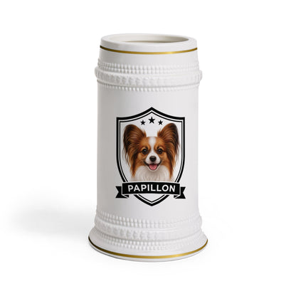 Papillon Beer Stein | Heritage Crest Collection