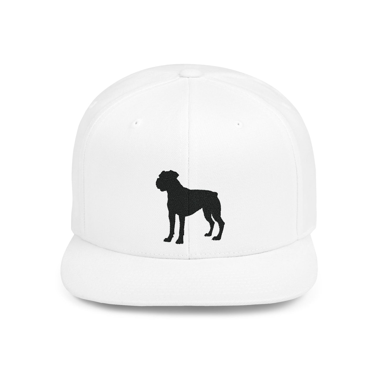 Embroidered Dog Lover Flat Bill Snapback