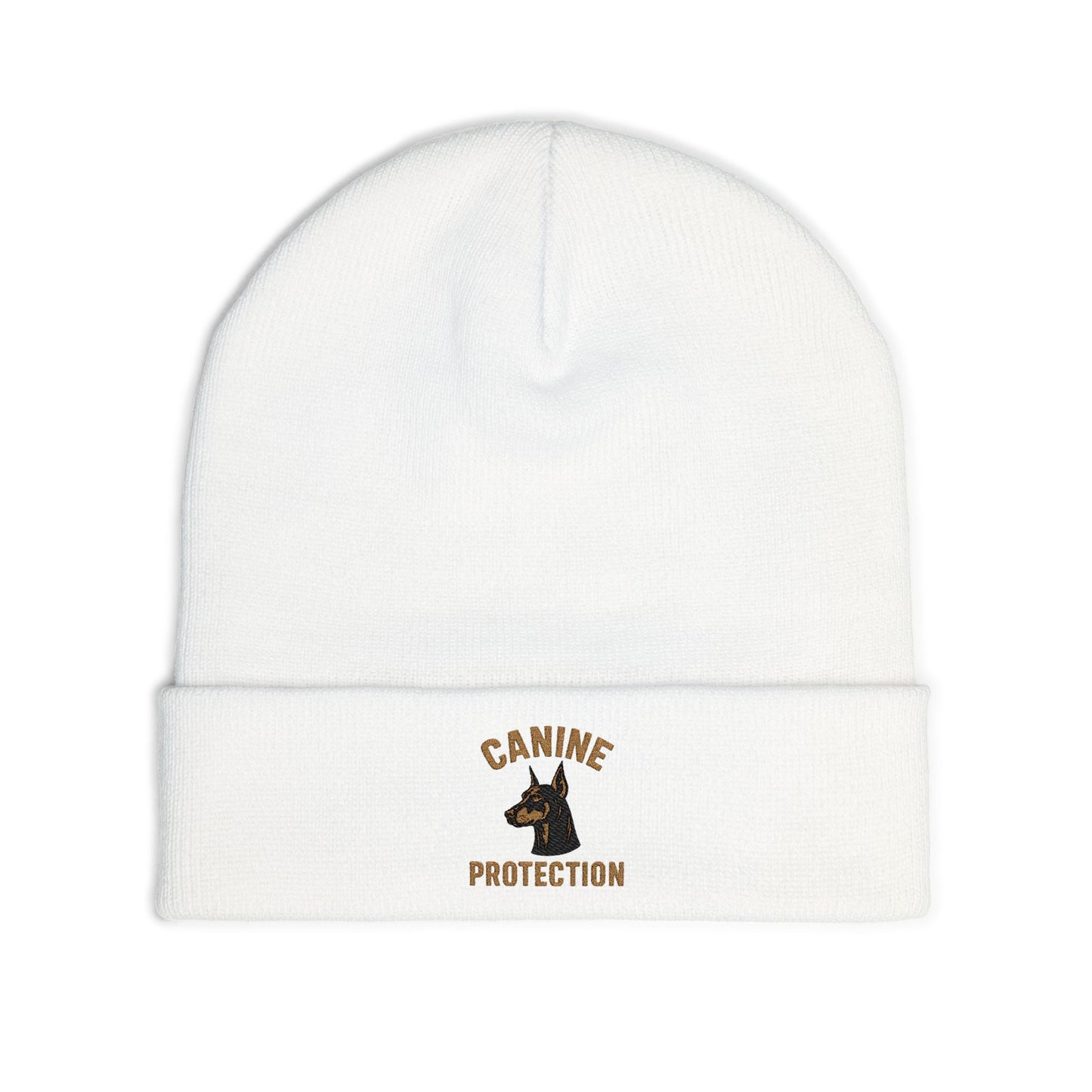 Canine Protection Embroidered Knit Beanie | SASSY CANINE COLLECTION™ | Premium Winter Hat