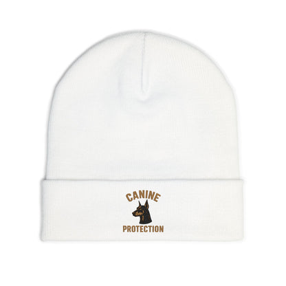Canine Protection Embroidered Knit Beanie | SASSY CANINE COLLECTION™ | Premium Winter Hat