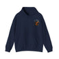 Navy Hoodie Large Rottweiler on back "Protector"