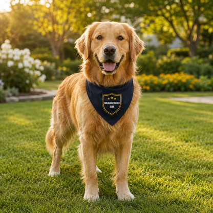 Golden Retriever Club Dog Bandana