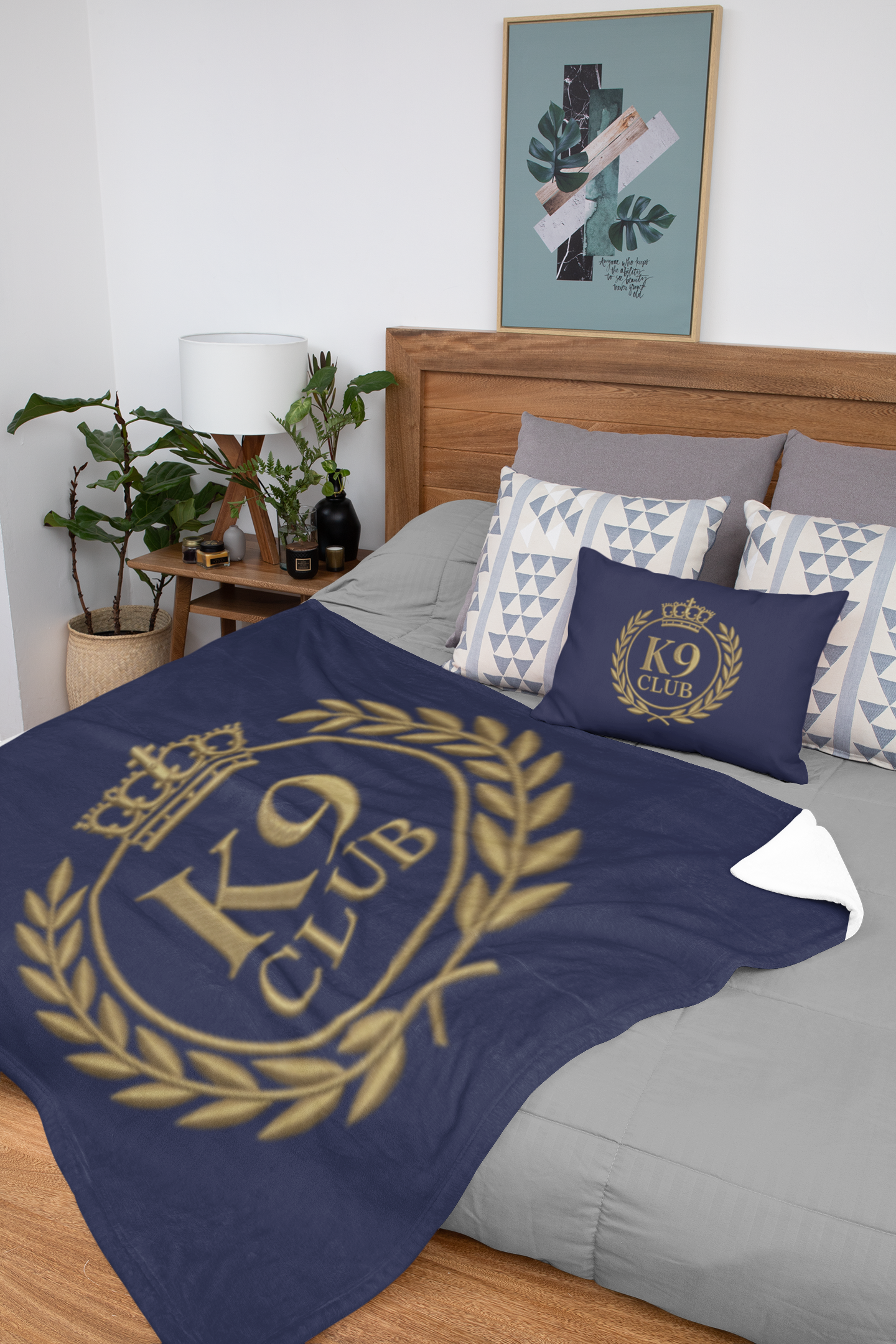 K9 Club Plush Throw Blanket | Sassy Canine Collection
