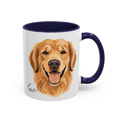 Golden Retriever Love Mug (11oz) (Free Shipping)