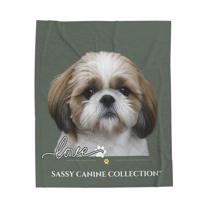 Shih Tzu Lover Plush Throw Blanket | Sassy Canine Collection