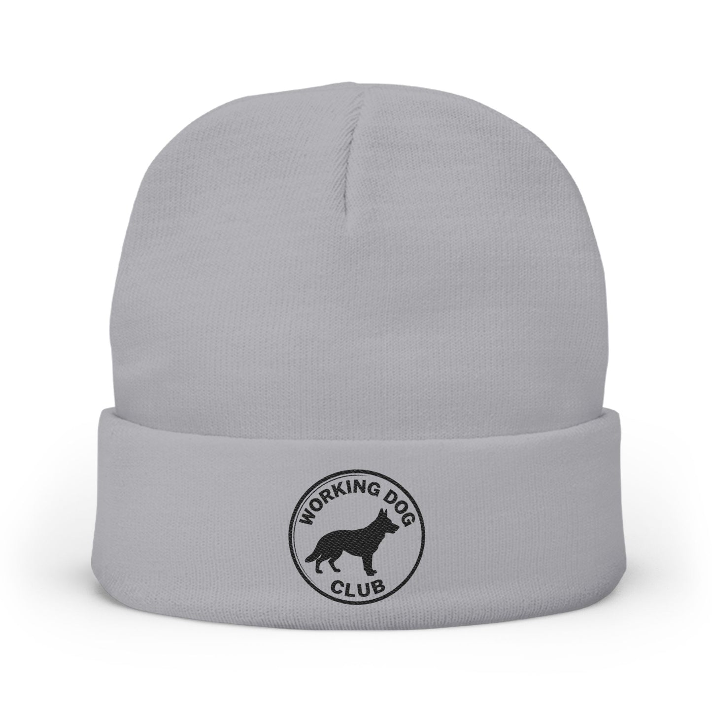 Working Dog Club Embroidered Knit Beanie |SASSY CANINE COLLECTION™ | Premium Winter Hat