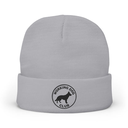 Working Dog Club Embroidered Knit Beanie |SASSY CANINE COLLECTION™ | Premium Winter Hat