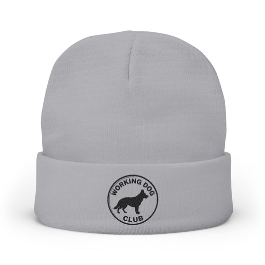 Working Dog Club Embroidered Knit Beanie |SASSY CANINE COLLECTION™ | Premium Winter Hat