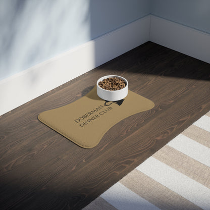 Doberman Dinner Club - Pet Feeding Mat 19″ × 14″
