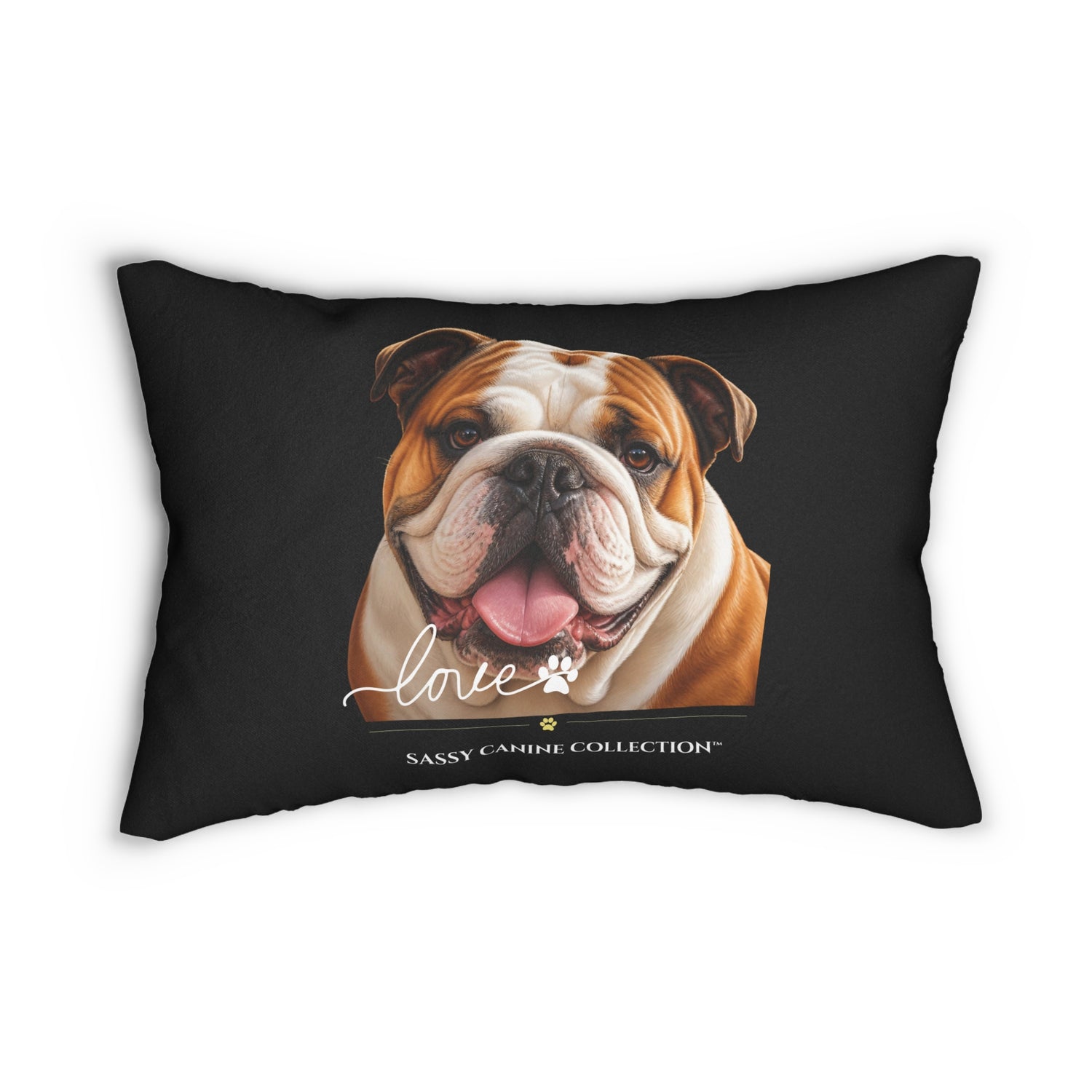 English Bulldog 14x20 Lumbar Pillow Designed by Sassy Canine Collection