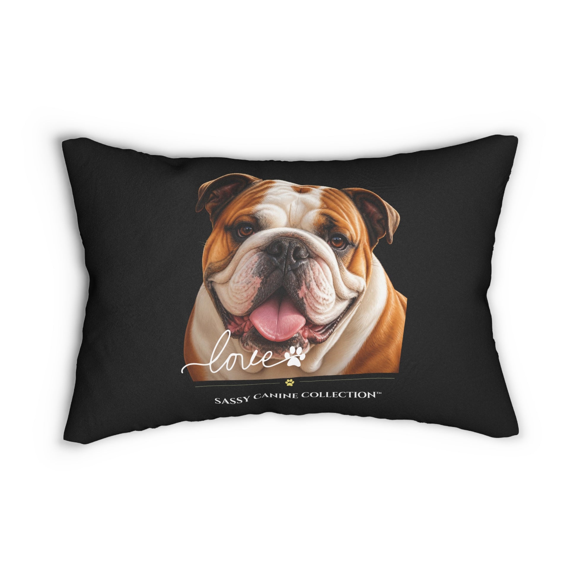 English Bulldog 14x20 Lumbar Pillow Designed by Sassy Canine Collection