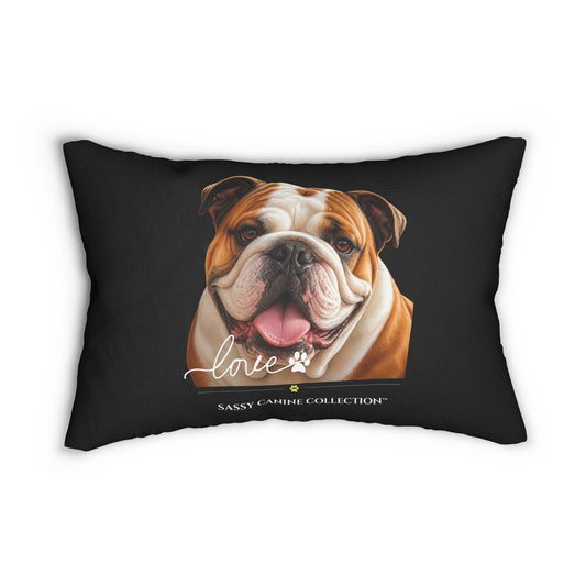 English Bulldog 14x20 Lumbar Pillow Designed by Sassy Canine Collection