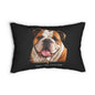 English Bulldog 14x20 Lumbar Pillow Designed by Sassy Canine Collection