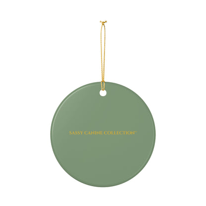 Me and My Rescue Ceramic Christmas Ornament