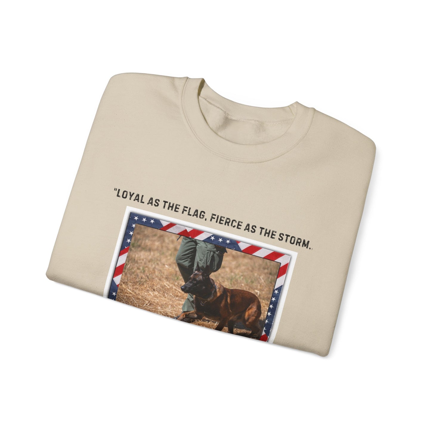 "My Dog The Patriot" Dog Lover Unisex Heavy Blend™ Crewneck Sweatshirt