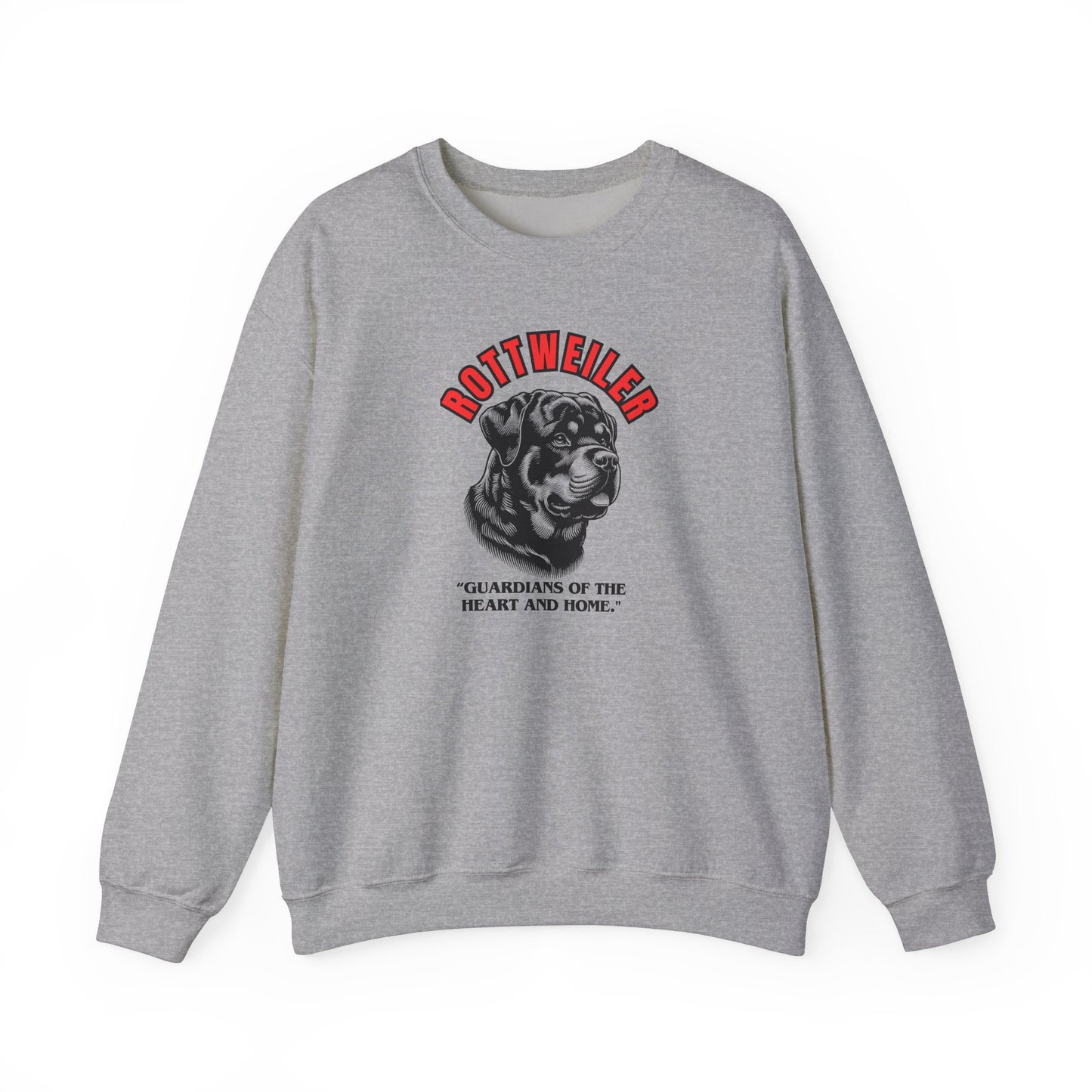 "Rottweiler... Guardians Of The Heart & Home"   Dog love Unisex Heavy Blend™ Crewneck Sweatshirt