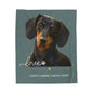 Dachshund Love Velveteen Plush Blanket