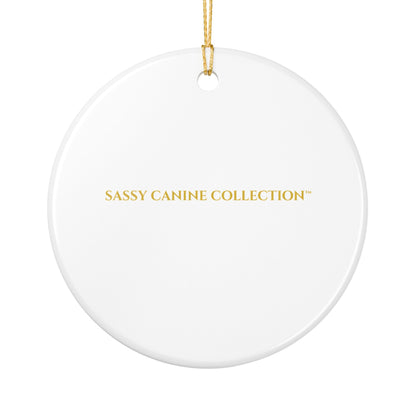 Dog Lovers Club Ceramic Christmas Ornament