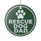 Dog Dad Ceramic Christmas Ornament