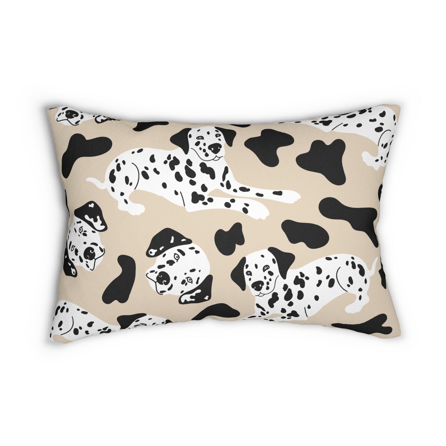 "Dalmatian Dog Lover Pillow" Spun Polyester Lumbar Pillow