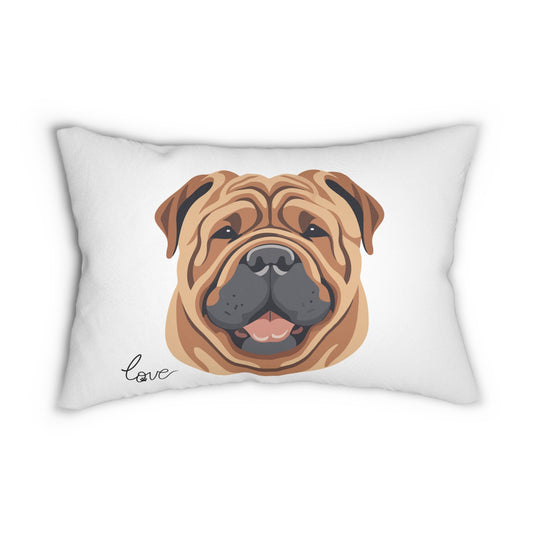 Shar Pei Love Lumbar Pillow